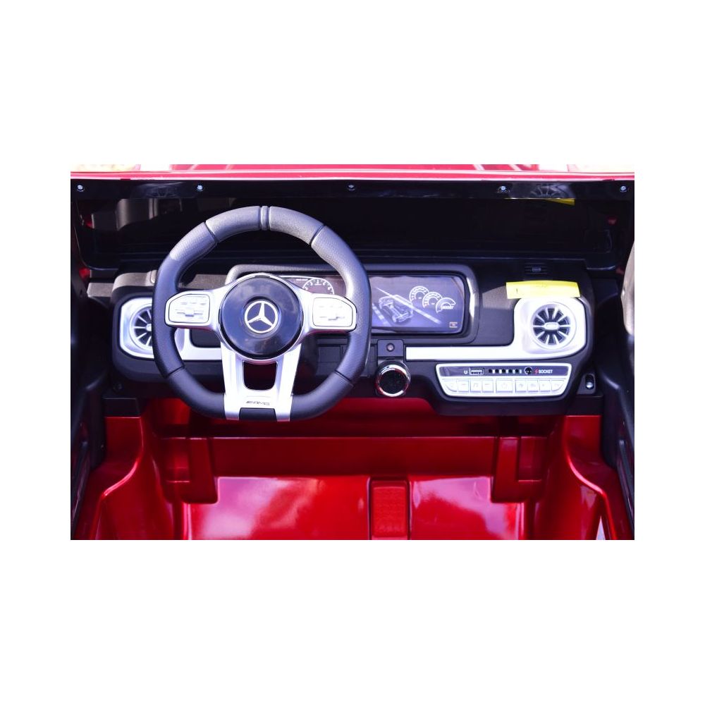 „MERCEDES G63 AMG“ 2 VAIKAMS, 24 V, 4X4, MINKŠTI EVA RATAI, MINKŠTA SĖDYNĖ, POLIROTUOTAS LAKAS, VISOS PAPILDOMOS PASIRINKTYS / S