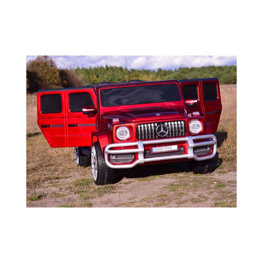 MERCEDES G63 AMG DLA 2 DZIECI, 24V, 4X4, MIĘKKIE KOŁA EVA, MIĘKKIE SIEDZENIE, LAKIER POLEROWANY FULL OPCJA/S-307