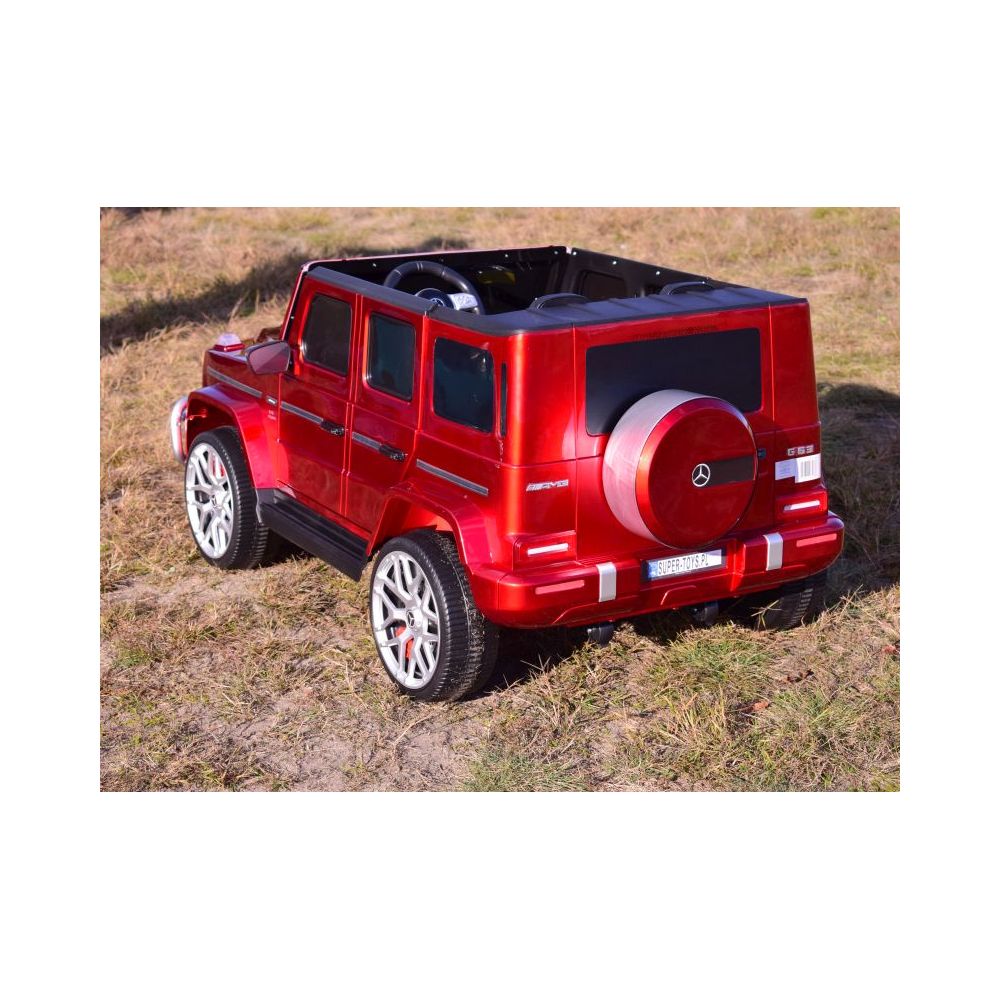 MERCEDES G63 AMG DLA 2 DZIECI, 24V, 4X4, MIĘKKIE KOŁA EVA, MIĘKKIE SIEDZENIE, LAKIER POLEROWANY FULL OPCJA/S-307