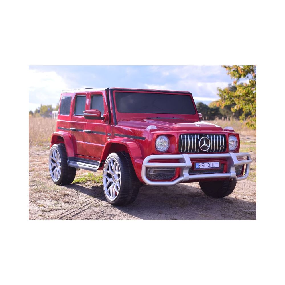 MERCEDES G63 AMG DLA 2 DZIECI, 24V, 4X4, MIĘKKIE KOŁA EVA, MIĘKKIE SIEDZENIE, LAKIER POLEROWANY FULL OPCJA/S-307