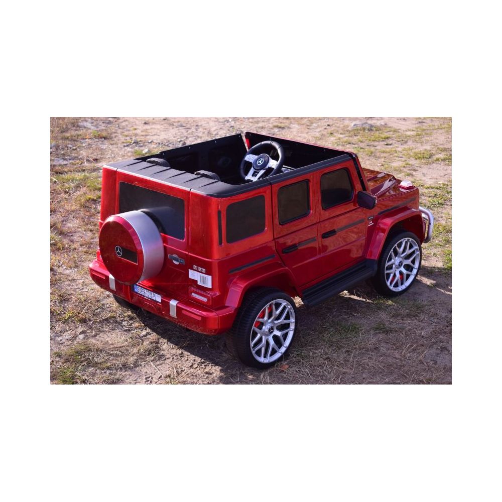 MERCEDES G63 AMG DLA 2 DZIECI, 24V, 4X4, MIĘKKIE KOŁA EVA, MIĘKKIE SIEDZENIE, LAKIER POLEROWANY FULL OPCJA/S-307