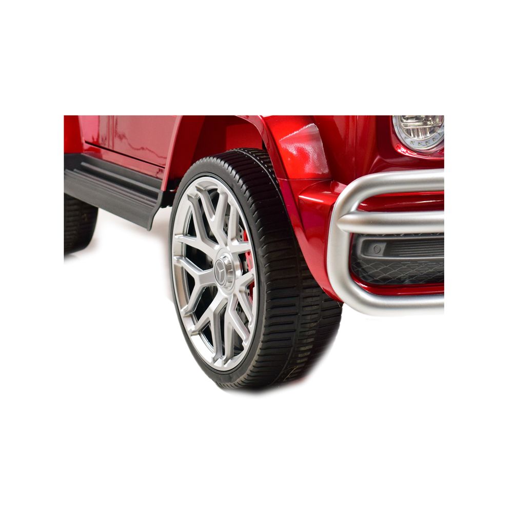 „MERCEDES G63 AMG“ 2 VAIKAMS, 24 V, 4X4, MINKŠTI EVA RATAI, MINKŠTA SĖDYNĖ, POLIROTUOTAS LAKAS, VISOS PAPILDOMOS PASIRINKTYS / S