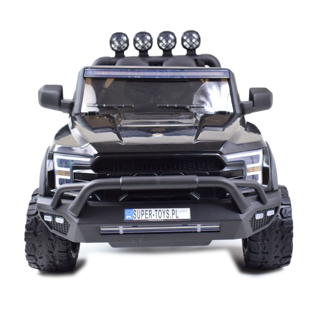 „MEGA JEEP WORKS SIX“ 4X4, 2 x 12 V, minkštos ratai, minkšta sėdynė / JC003