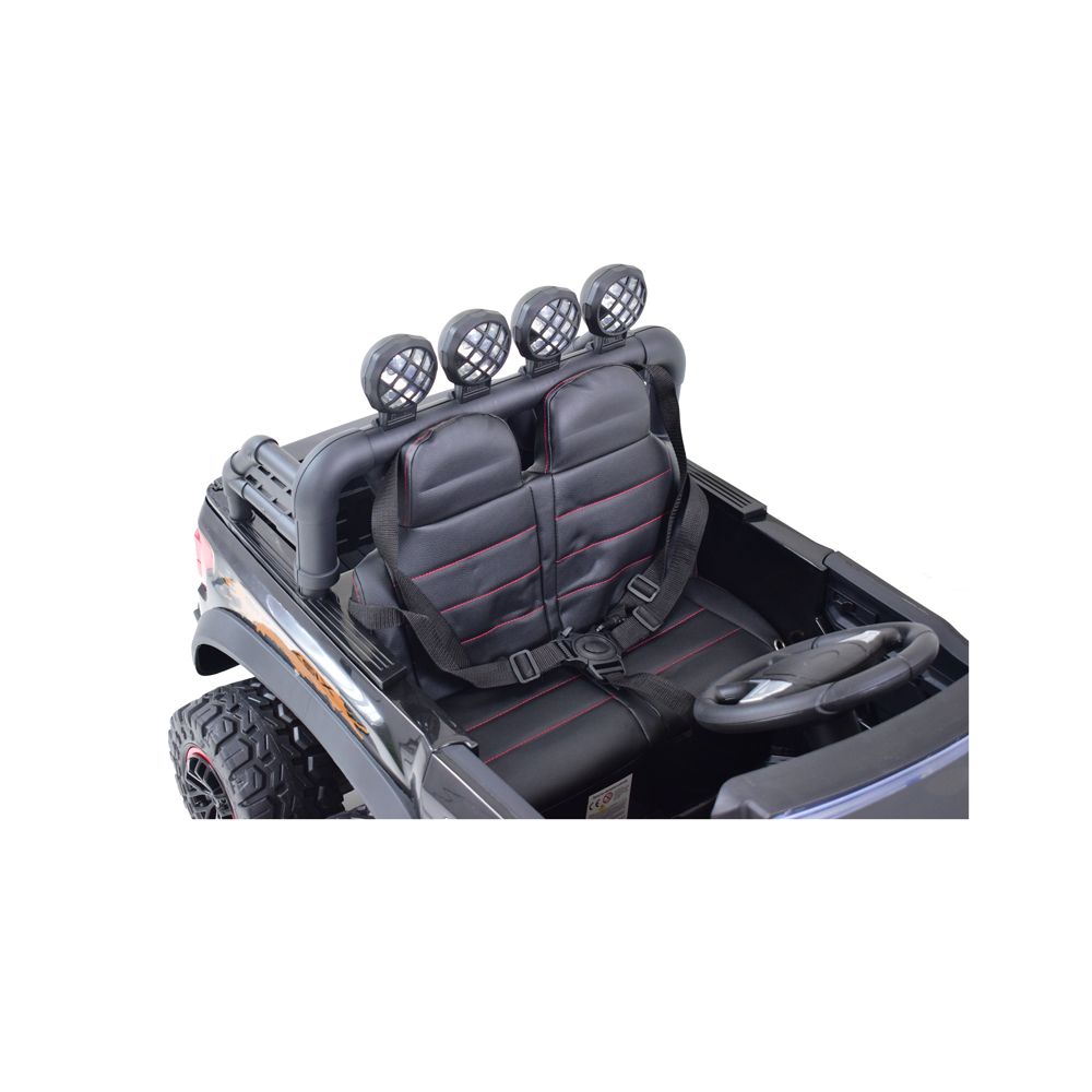 MEGA JEEP WORKS SIX 4X4, 2 X 12V MĘKKIE KOŁA, MIĘKKIE SIEDZENIE/JC003