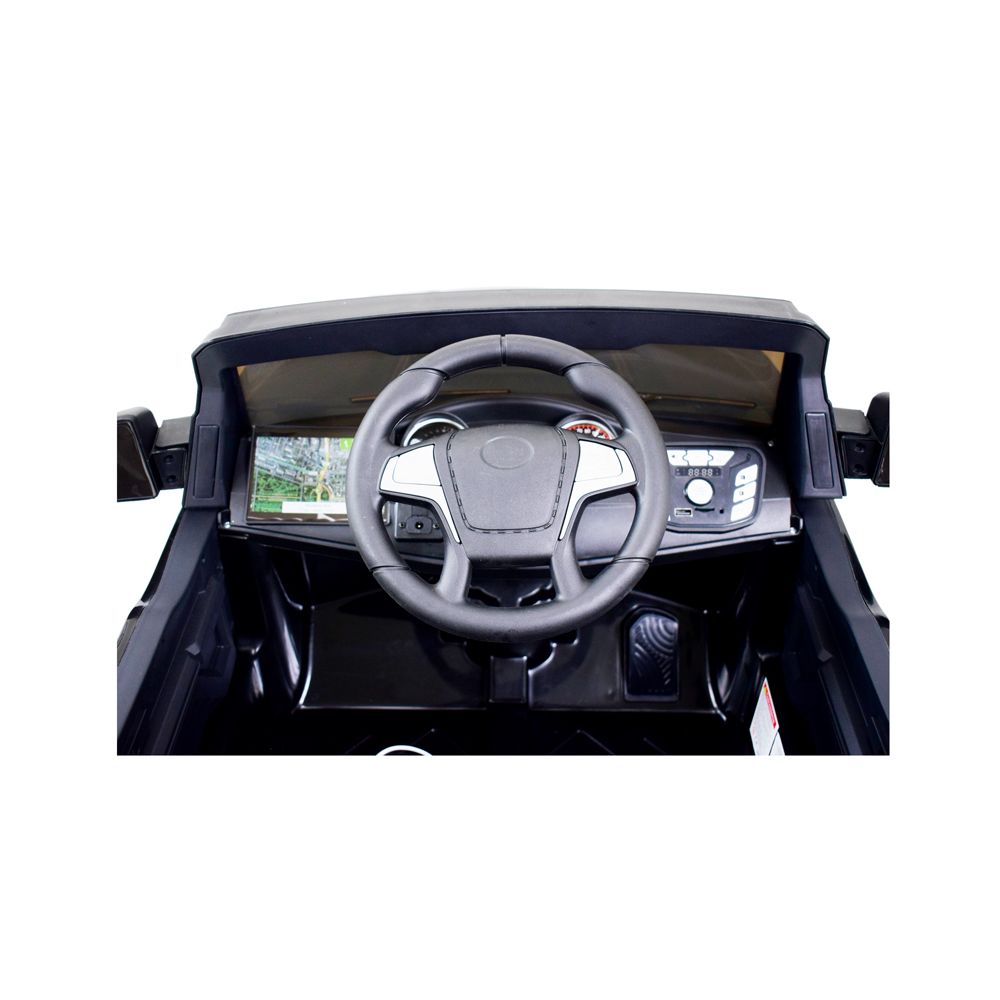 MEGA JEEP WORKS SIX 4X4, 2 X 12V MĘKKIE KOŁA, MIĘKKIE SIEDZENIE/JC003