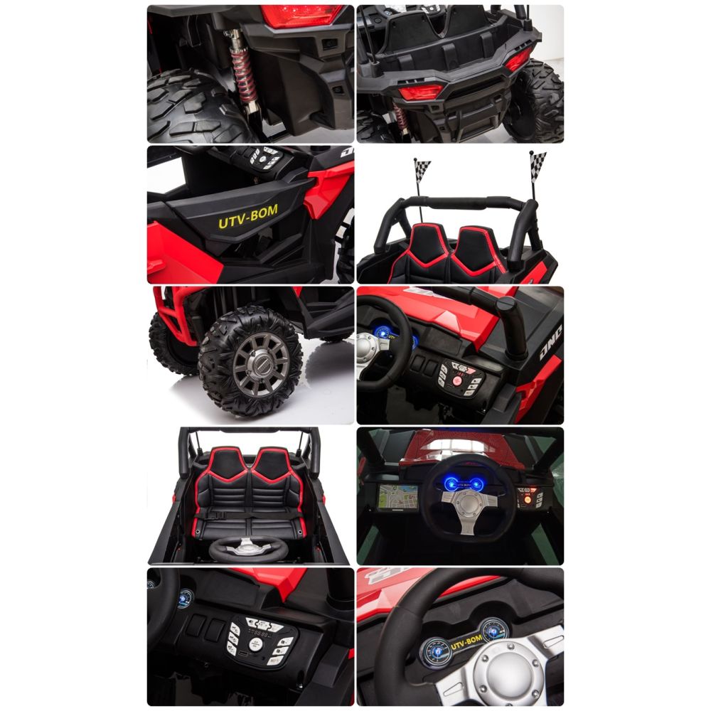 MEGA BUGGY UTV BOM - 4X4, 2x12V SPEED NEW , MĘKKIE KOŁA, MIĘKKIE SIEDZENIA/JC999