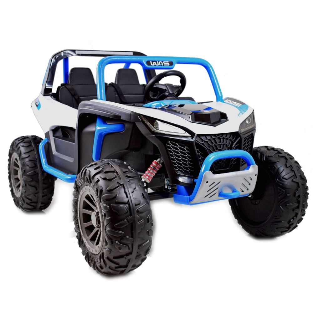 MEGA BUGGY VEOTOR 24 V, 400 W MEGA GALIOS, NUOTOLINIO VALDYMO PULTAS, MINKŠTA SĖDYNĖ, MINKŠTI RATAI /DLS-1