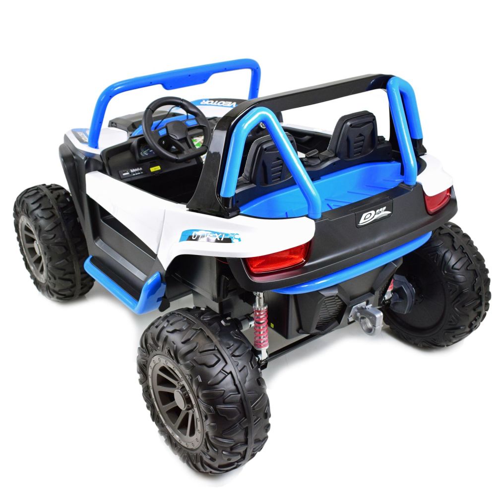 MEGA BUGGY VEOTOR 24 V, 400 W MEGA GALIOS, NUOTOLINIO VALDYMO PULTAS, MINKŠTA SĖDYNĖ, MINKŠTI RATAI /DLS-1