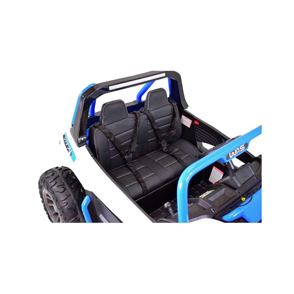 MEGA BUGGY VEOTOR 24 V, 400 W MEGA GALIOS, NUOTOLINIO VALDYMO PULTAS, MINKŠTA SĖDYNĖ, MINKŠTI RATAI /DLS-1