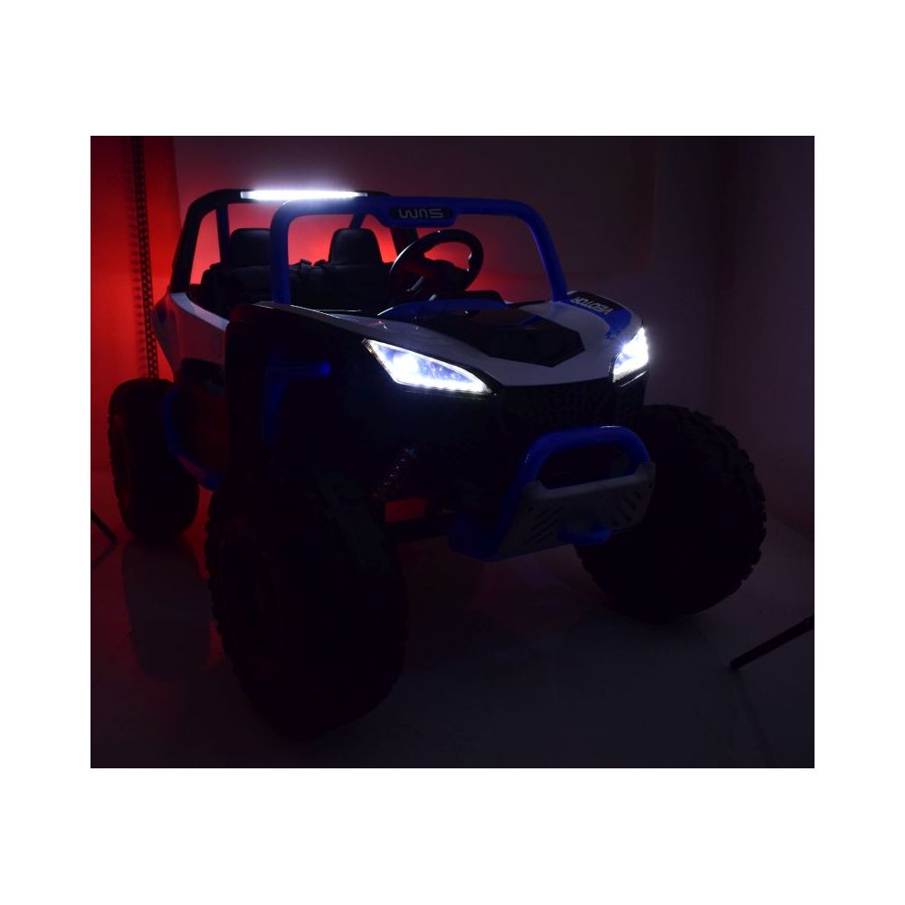 MEGA BUGGY VEOTOR 24 V, 400 W MEGA GALIOS, NUOTOLINIO VALDYMO PULTAS, MINKŠTA SĖDYNĖ, MINKŠTI RATAI /DLS-1