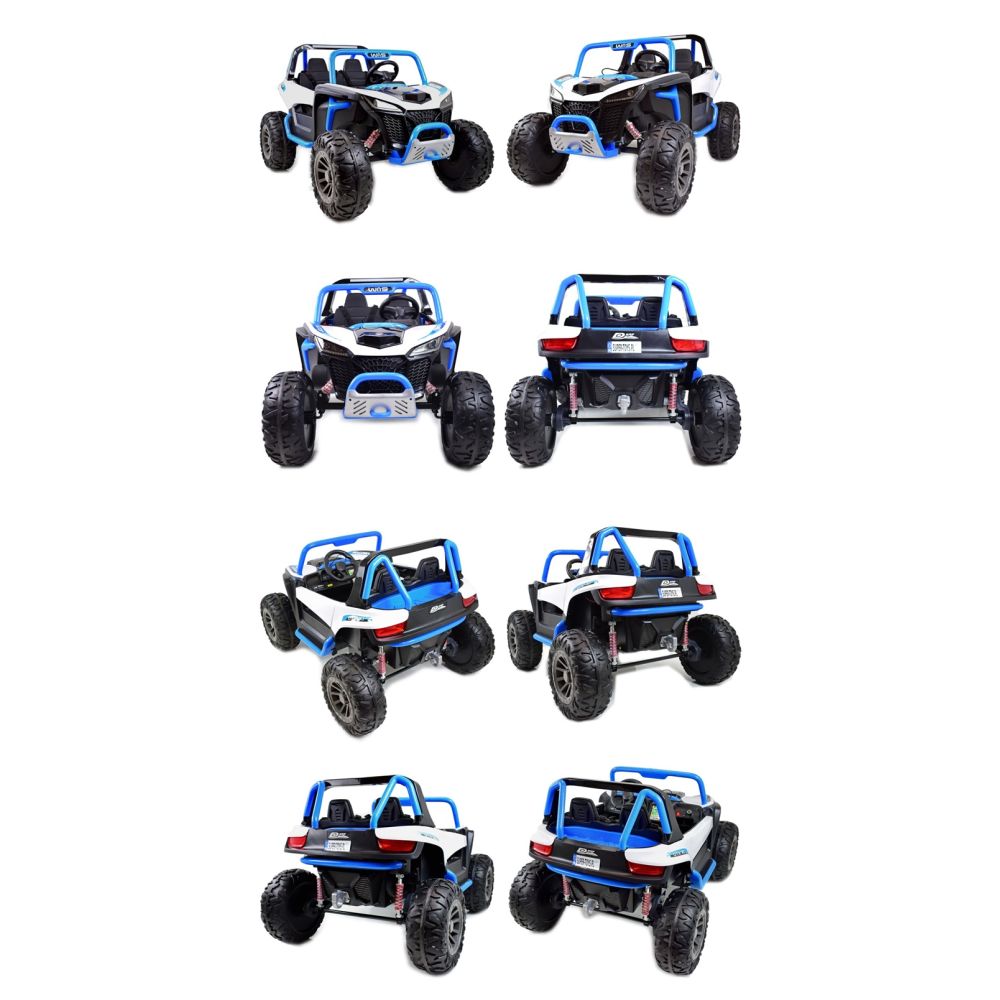 MEGA BUGGY VEOTOR 24 V, 400 W MEGA GALIOS, NUOTOLINIO VALDYMO PULTAS, MINKŠTA SĖDYNĖ, MINKŠTI RATAI /DLS-1