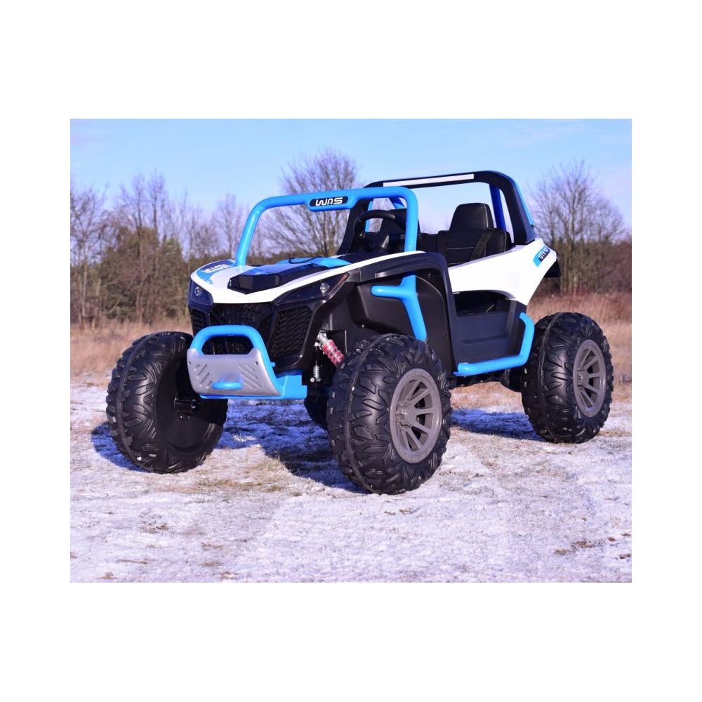 MEGA BUGGY VEOTOR 24 V, 400 W MEGA GALIOS, NUOTOLINIO VALDYMO PULTAS, MINKŠTA SĖDYNĖ, MINKŠTI RATAI /DLS-1