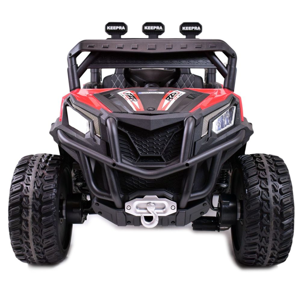 MEGA BUGGY RZR TURBO 12 V, 4x4, 180 W, didžiulė galia, nuotolinio valdymo pultas, minkšta sėdynė, minkšti ratai, supimosi funkci