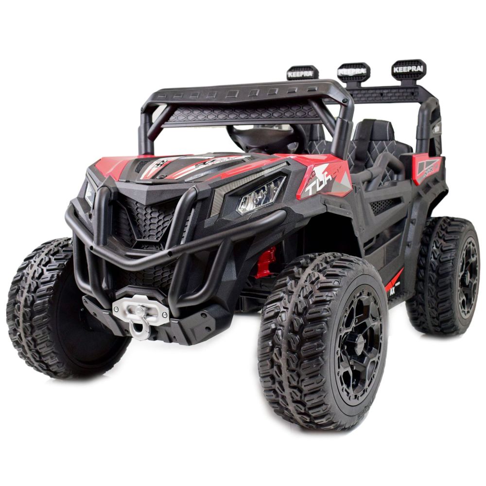 MEGA BUGGY RZR TURBO 12 V, 4x4, 180 W, didžiulė galia, nuotolinio valdymo pultas, minkšta sėdynė, minkšti ratai, supimosi funkci