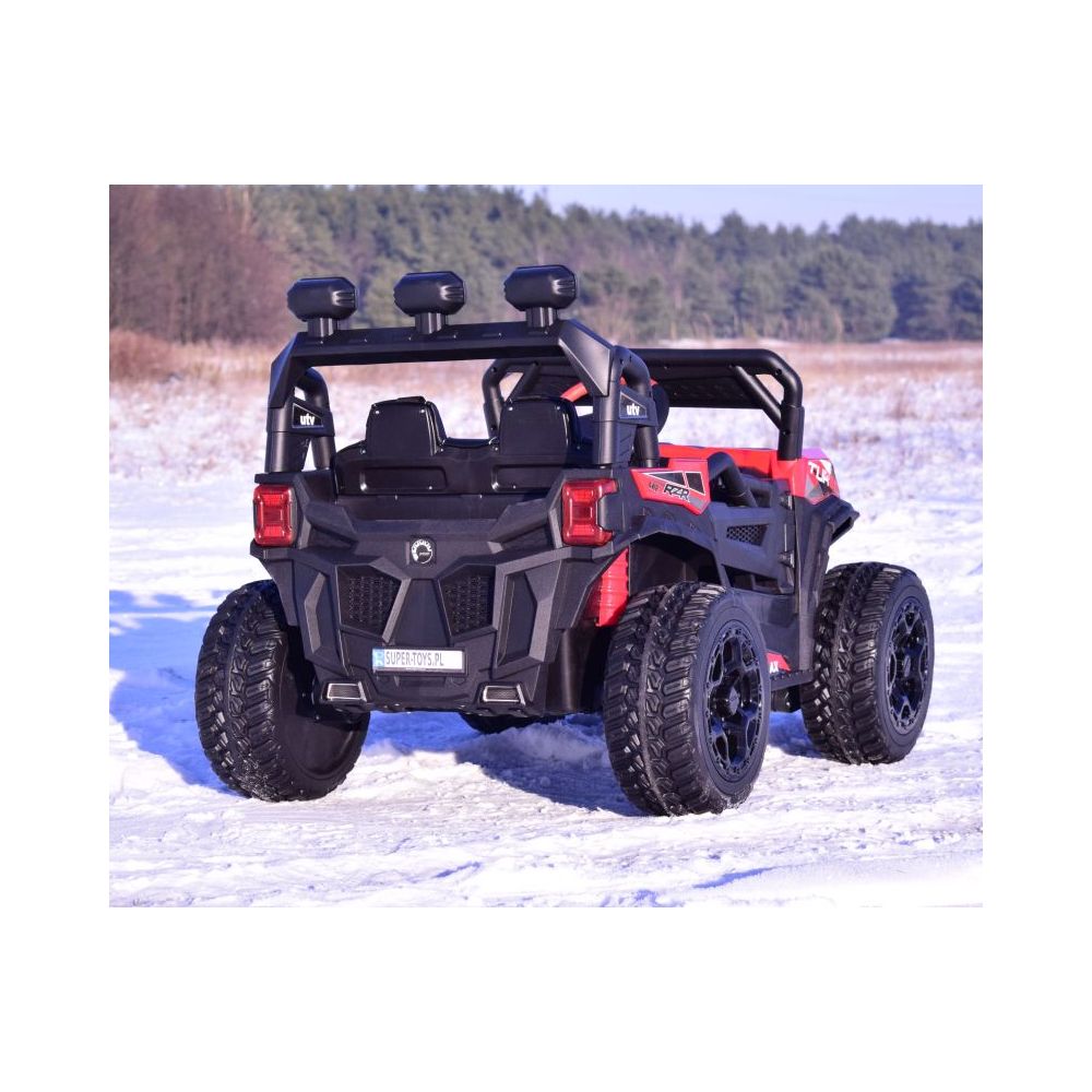 MEGA BUGGY RZR TURBO 12 V,4X4 180 W MEGA MOC, PILOT, MIĘKKIE SIEDZENIE, MIĘKKIE KOŁA, FUNKCJA BUJANIA, KLUCZYK /HC301
