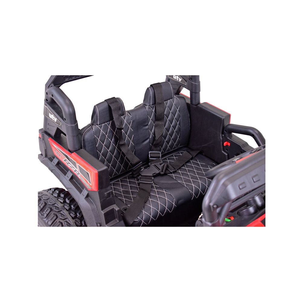 MEGA BUGGY RZR TURBO 12 V, 4x4, 180 W, didžiulė galia, nuotolinio valdymo pultas, minkšta sėdynė, minkšti ratai, supimosi funkci