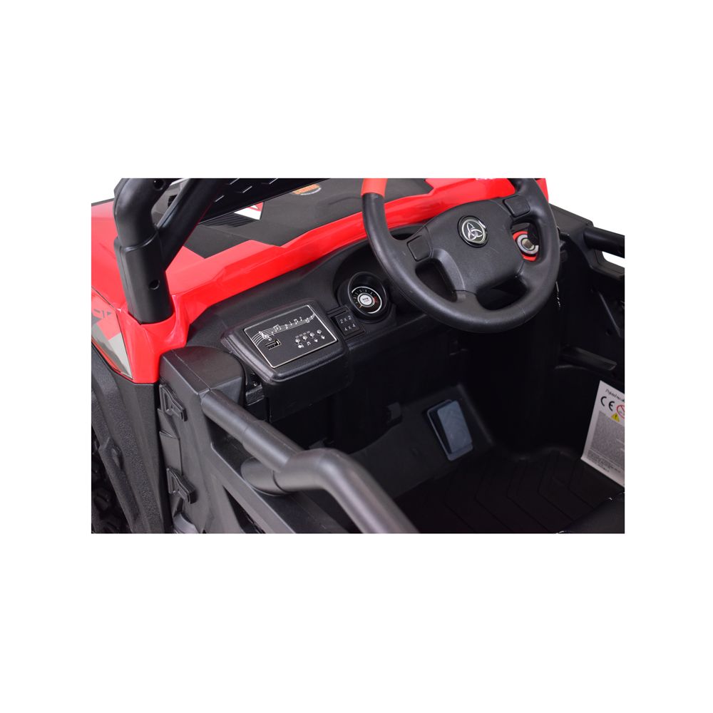 MEGA BUGGY RZR TURBO 12 V,4X4 180 W MEGA MOC, PILOT, MIĘKKIE SIEDZENIE, MIĘKKIE KOŁA, FUNKCJA BUJANIA, KLUCZYK /HC301