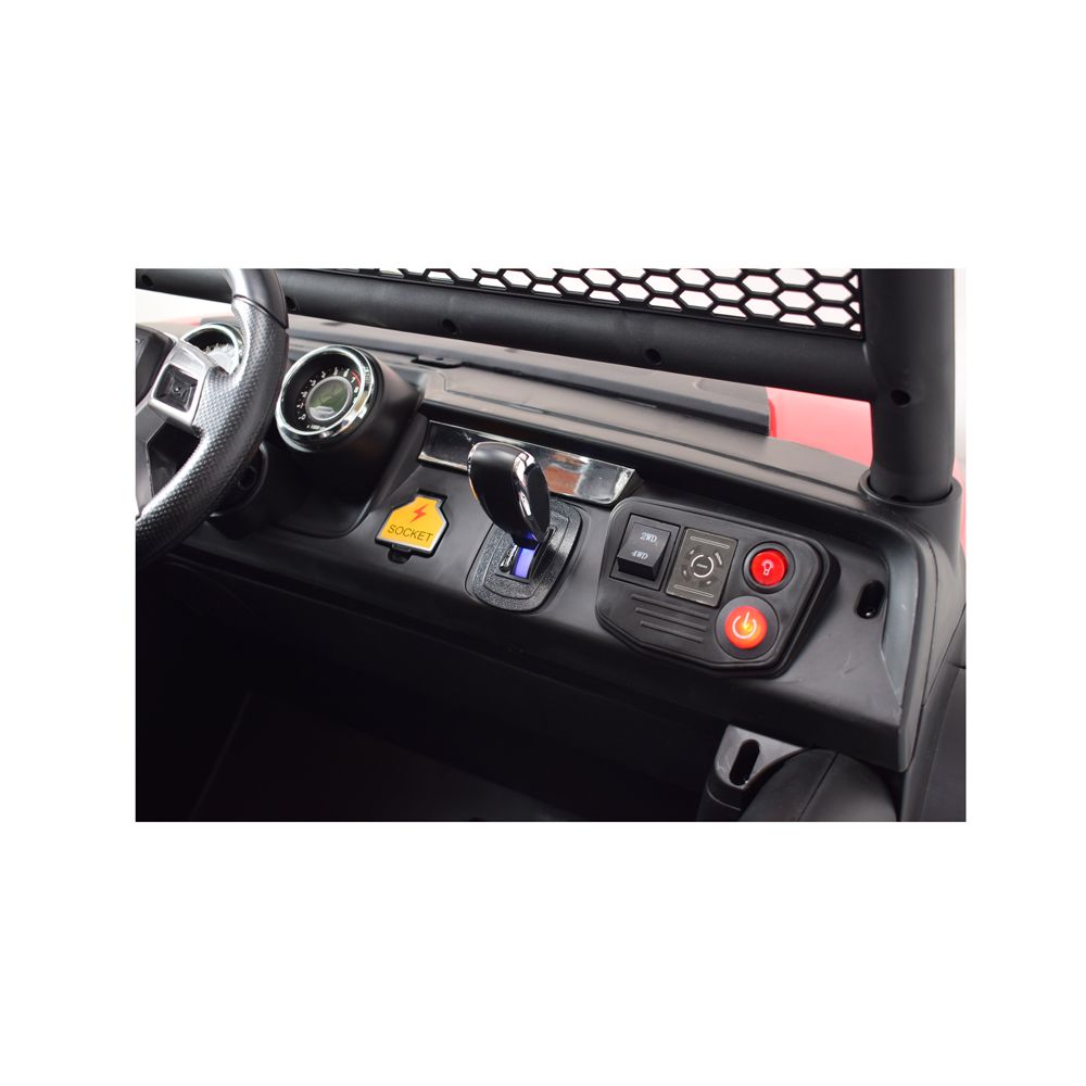 MERCEDES BENZ UNIMOG 4X4, 12 V, 14 Ah, amortizatoriai, minkšti ratai, MP4, laka – puiki galimybė / UNIMOG