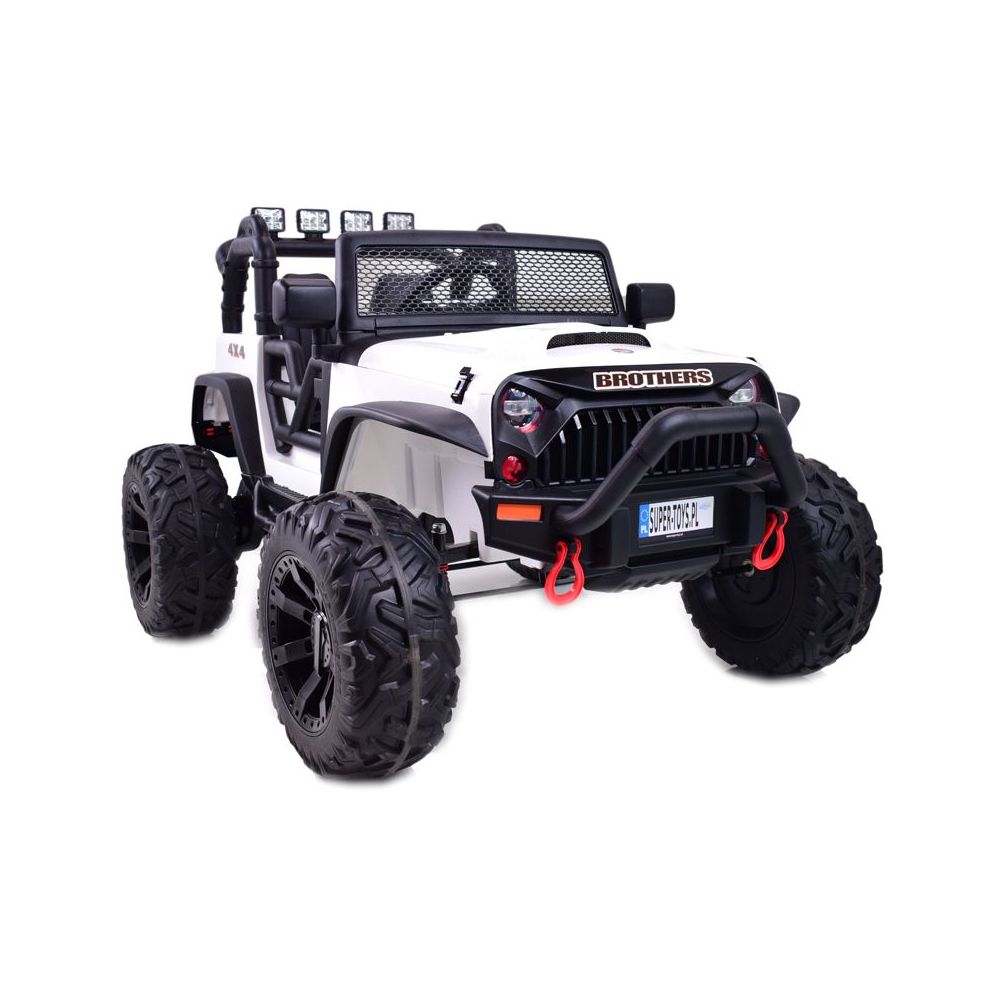 „BROTHERS“ AKUMULIATORINIS DŽIPAS, VAIRO STIPRINTUVAS, MINKŠTI RATAI, MINKŠTA SĖDYNĖ, 24 V – 400 W / JEEP-JC-666
