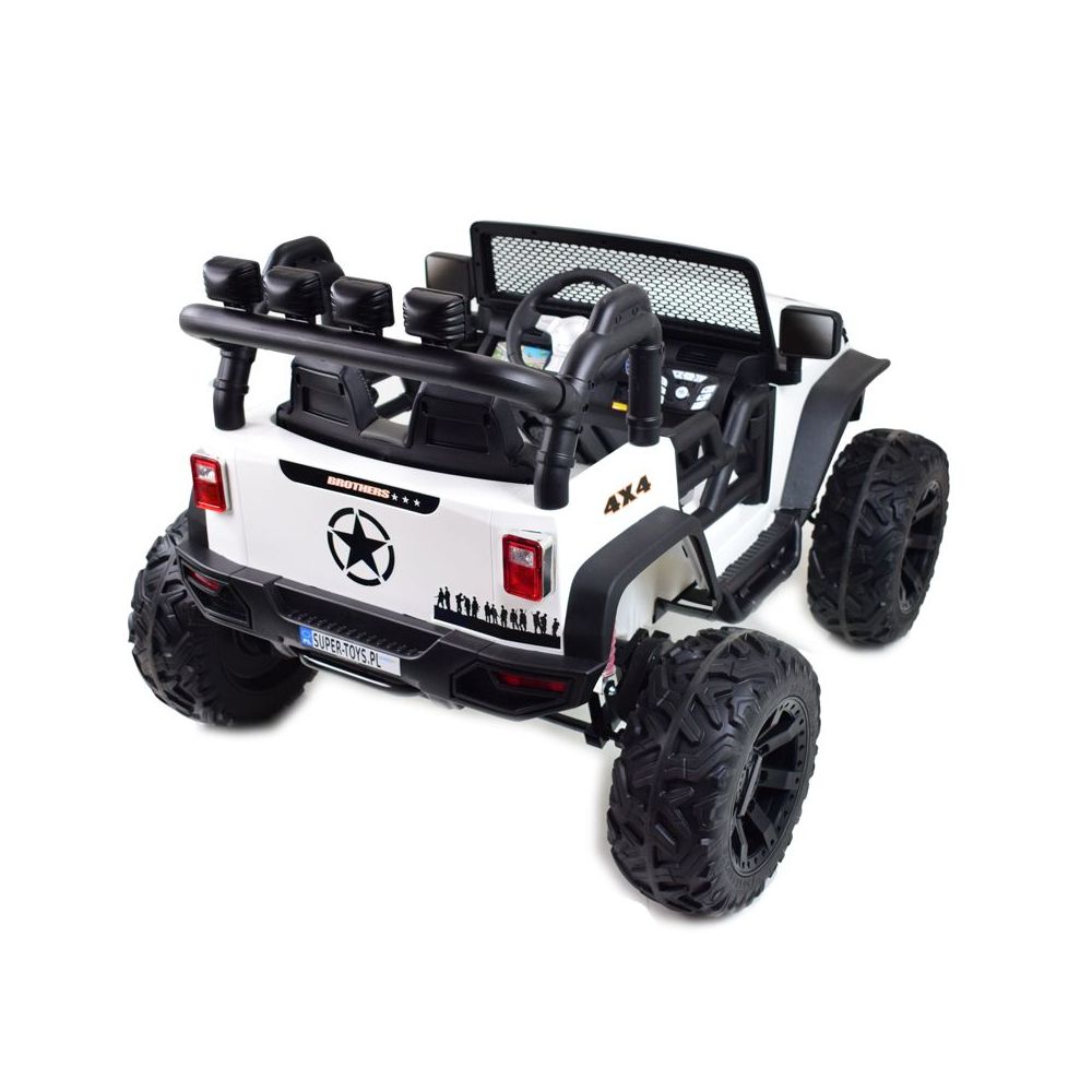 JEEP NA AKUMULATOR BROTHERS , WSPOMAGANIE KIEROWNICY, MIĘKKIE KOŁA, MIĘKKIE SIEDZENIE 24V - 400W/JEEP-JC-666