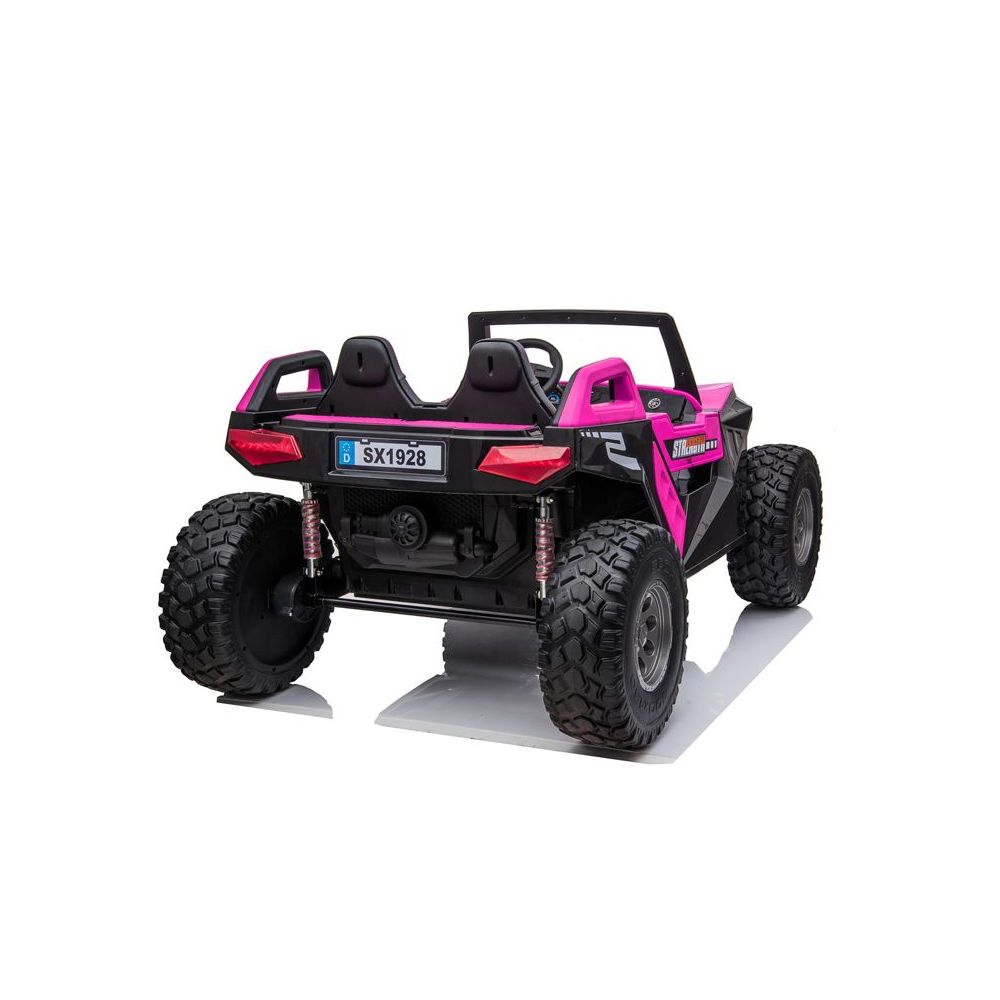 MEGA BUGGY CLASH DLA 2 DZIECI, 4 SILNIKI, 24V, MIĘKKIE PRZESUWANE SIEDZENIE, MIĘKKIE KOŁA, WALIZKA NA AKUMULATOR/SX-1928