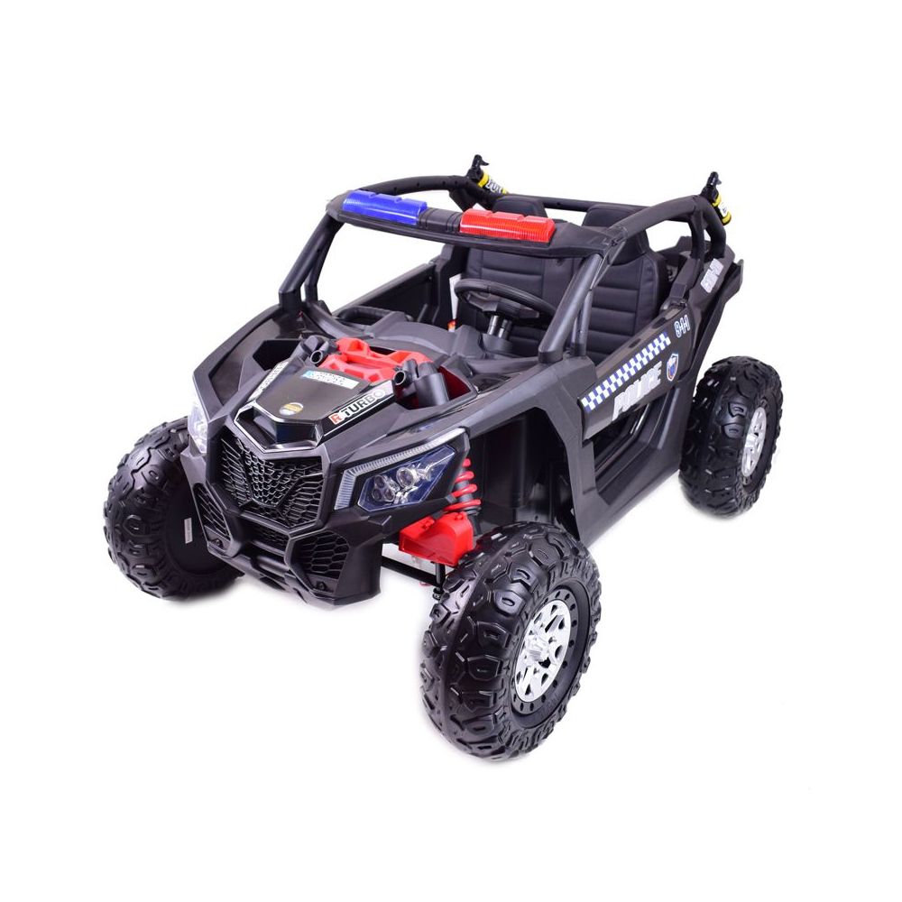 MEGA BUGGY UTV POLICIJA TURBO R FOX 2 VAIKAMS, 4×200 W, 24 V, SUPER GALIOS, HIDRAULINIS STŪMIMAS / XB2118