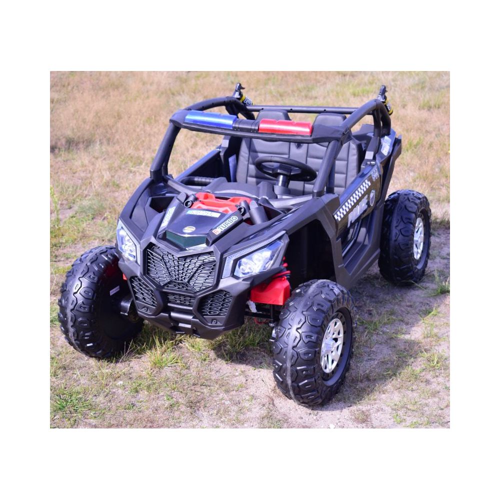 MEGA BUGGY UTV POLICIJA TURBO R FOX 2 VAIKAMS, 4×200 W, 24 V, SUPER GALIOS, HIDRAULINIS STŪMIMAS / XB2118