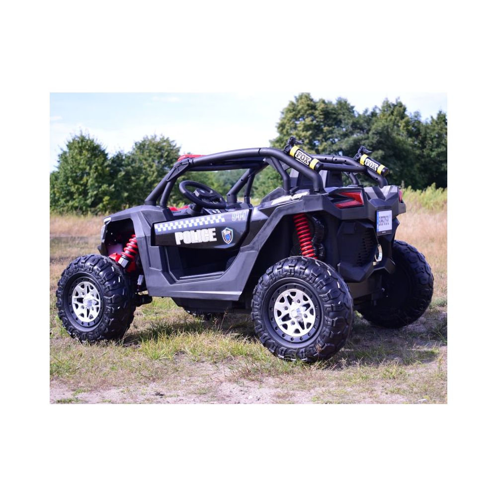 MEGA BUGGY UTV POLICIJA TURBO R FOX 2 VAIKAMS, 4×200 W, 24 V, SUPER GALIOS, HIDRAULINIS STŪMIMAS / XB2118