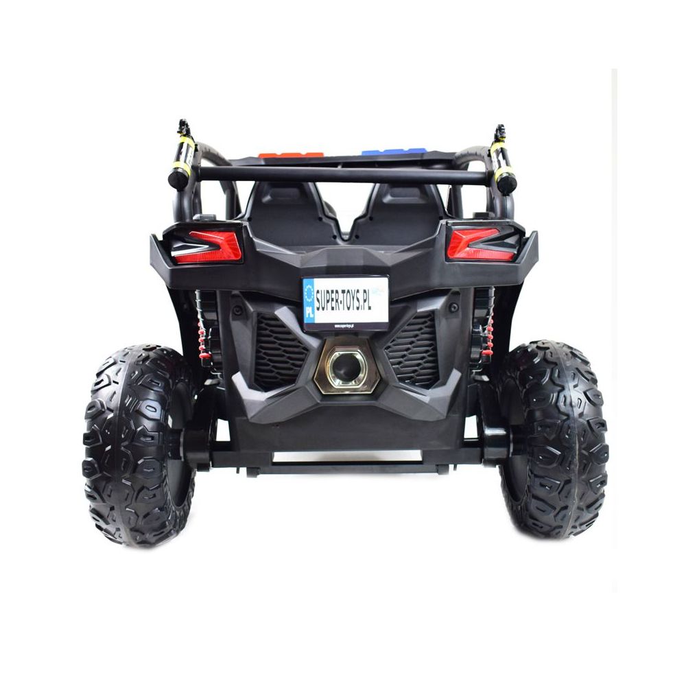 MEGA BUGGY UTV POLICJA TURBO R FOX DLA 2 DZIECI 4X200 W, 24V, SUPER MOC, WSPOMAGANIE/XB2118