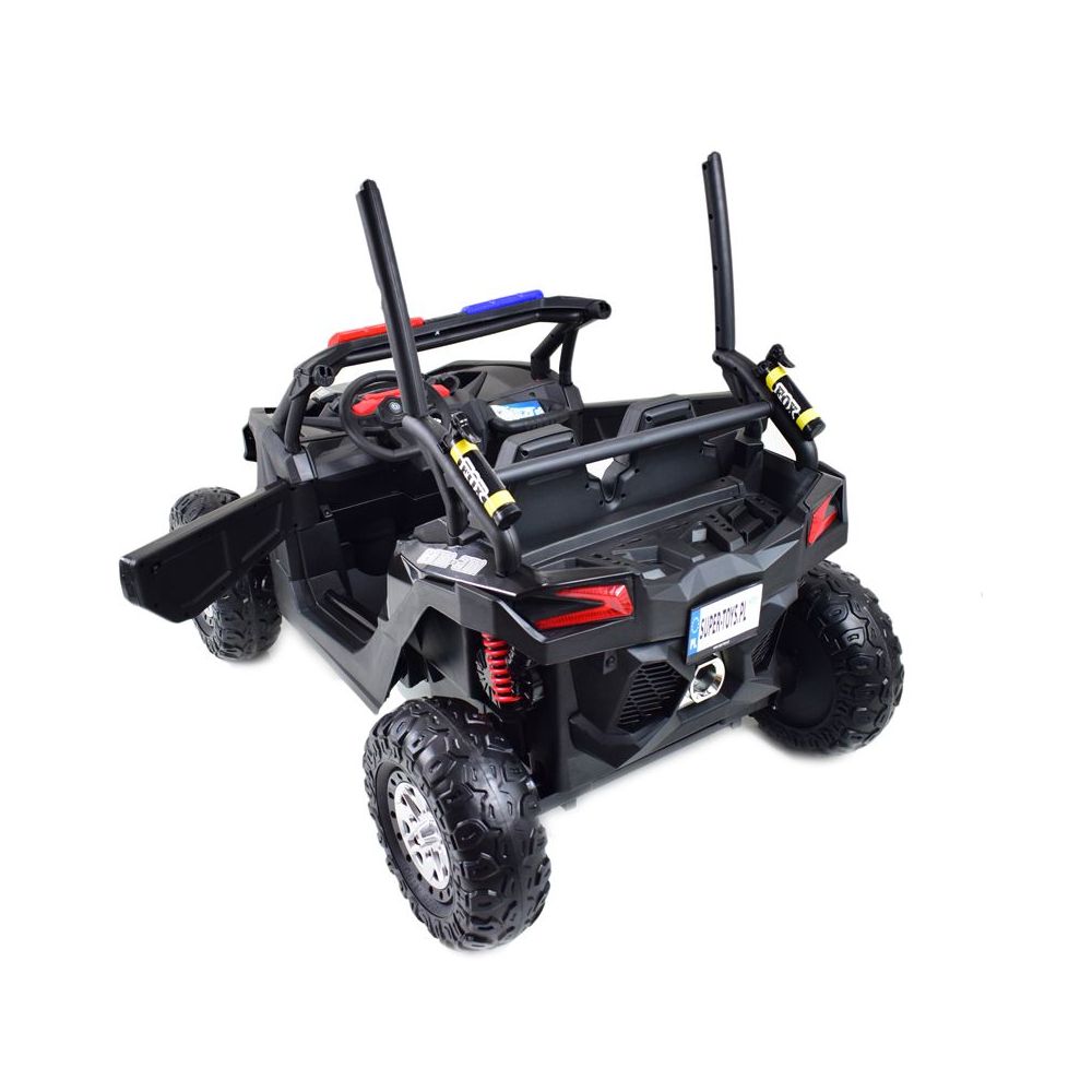 MEGA BUGGY UTV POLICIJA TURBO R FOX 2 VAIKAMS, 4×200 W, 24 V, SUPER GALIOS, HIDRAULINIS STŪMIMAS / XB2118