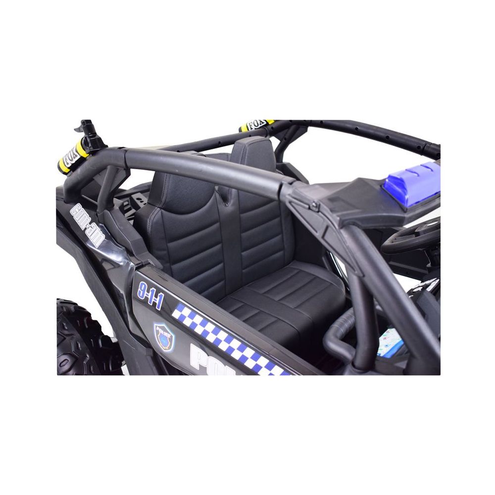 MEGA BUGGY UTV POLICIJA TURBO R FOX 2 VAIKAMS, 4×200 W, 24 V, SUPER GALIOS, HIDRAULINIS STŪMIMAS / XB2118