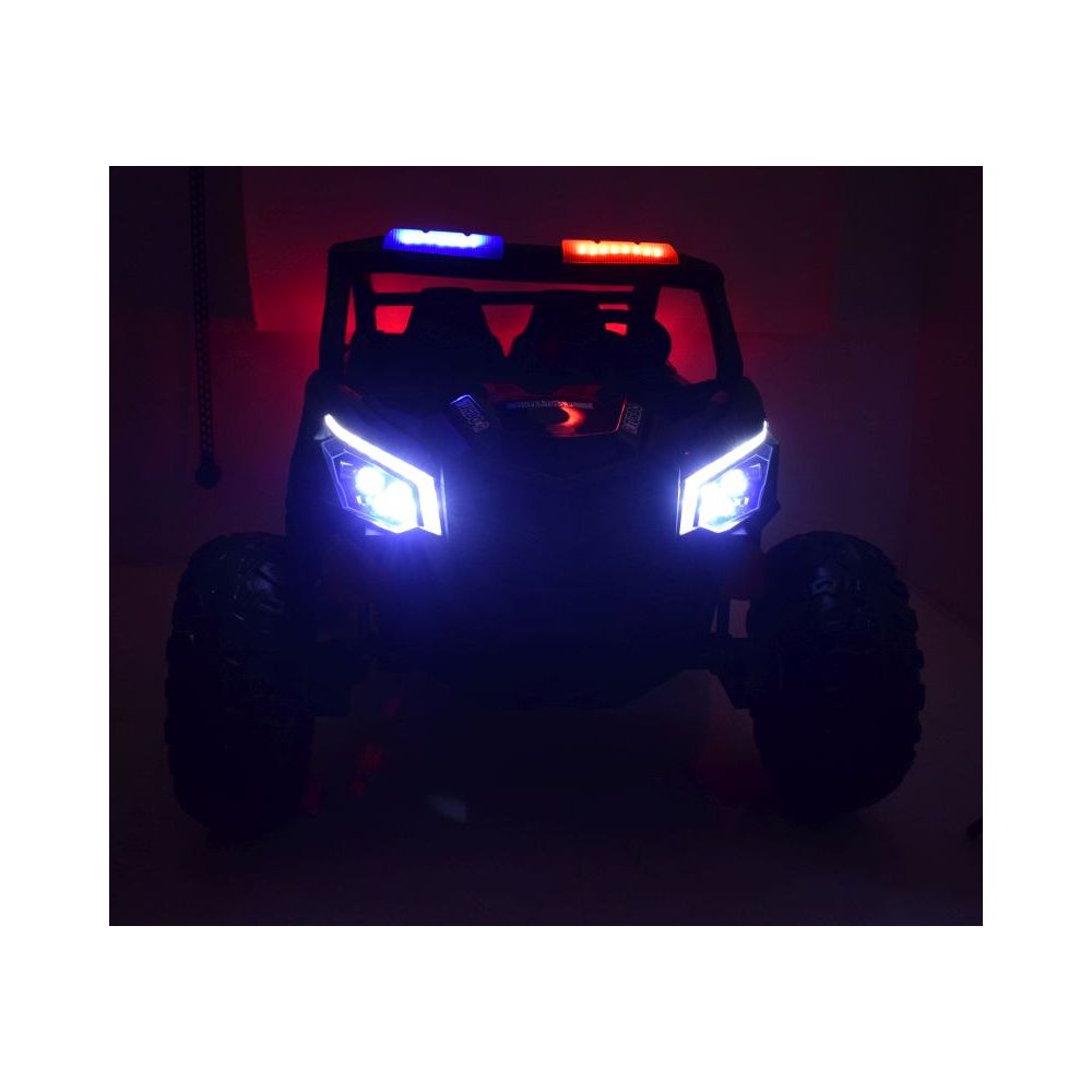 MEGA BUGGY UTV POLICIJA TURBO R FOX 2 VAIKAMS, 4×200 W, 24 V, SUPER GALIOS, HIDRAULINIS STŪMIMAS / XB2118