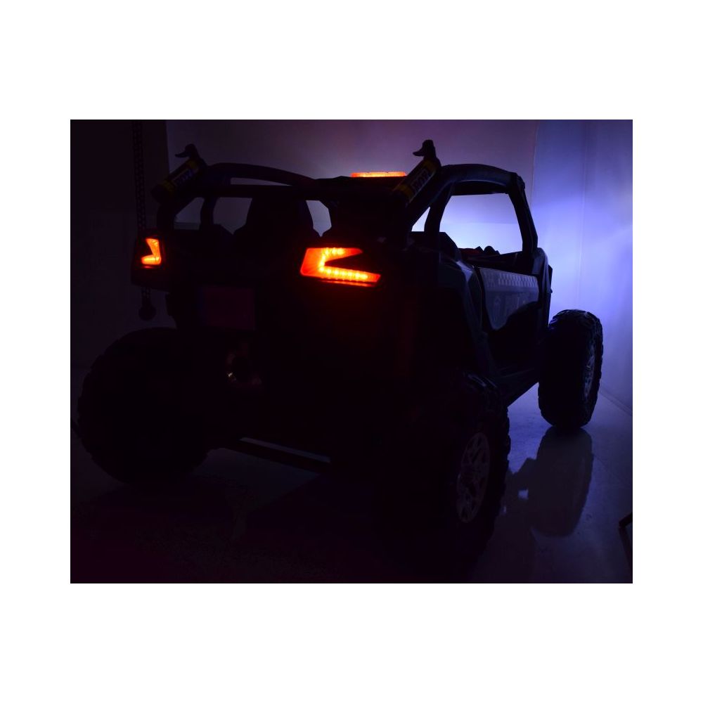 MEGA BUGGY UTV POLICJA TURBO R FOX DLA 2 DZIECI 4X200 W, 24V, SUPER MOC, WSPOMAGANIE/XB2118