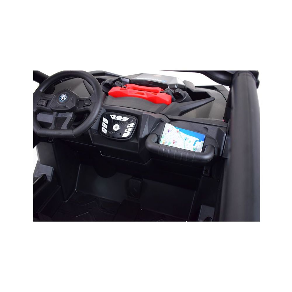 MEGA BUGGY UTV POLICIJA TURBO R FOX 2 VAIKAMS, 4×200 W, 24 V, SUPER GALIOS, HIDRAULINIS STŪMIMAS / XB2118