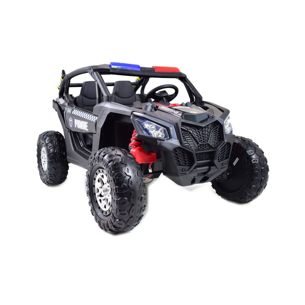 MEGA BUGGY UTV POLICIJA TURBO R FOX 2 VAIKAMS, 4×200 W, 24 V, SUPER GALIOS, HIDRAULINIS STŪMIMAS / XB2118
