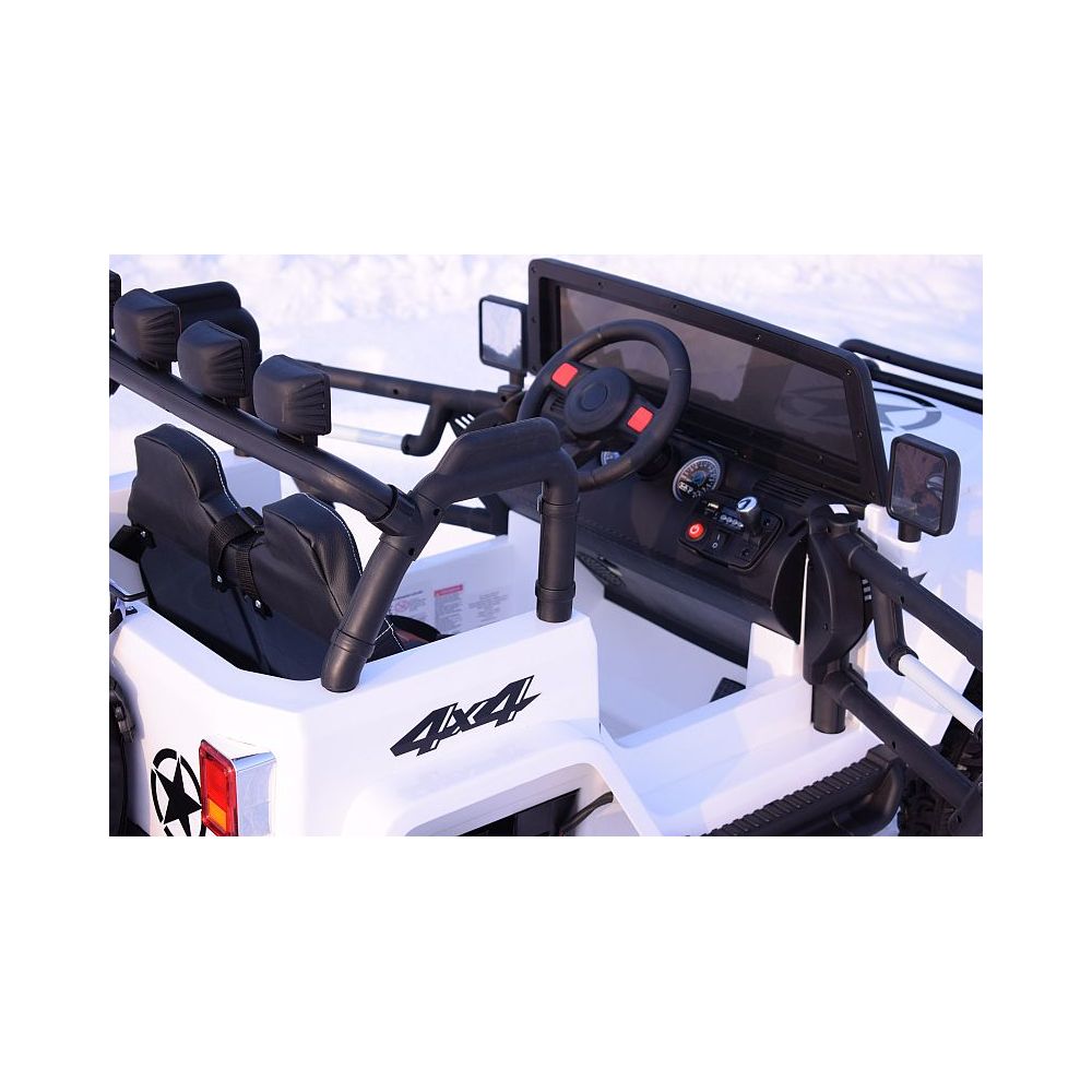 MEGA JEEP 4X4 Z REDUKTOREM NAPĘDU EXCLUSIVE 24 V, 480 WAT, WOLNY START,MIĘKKIE KOŁA /WXE1688-24V