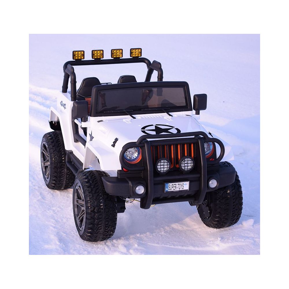 MEGA JEEP 4X4 Z REDUKTOREM NAPĘDU EXCLUSIVE 24 V, 480 WAT, WOLNY START,MIĘKKIE KOŁA /WXE1688-24V