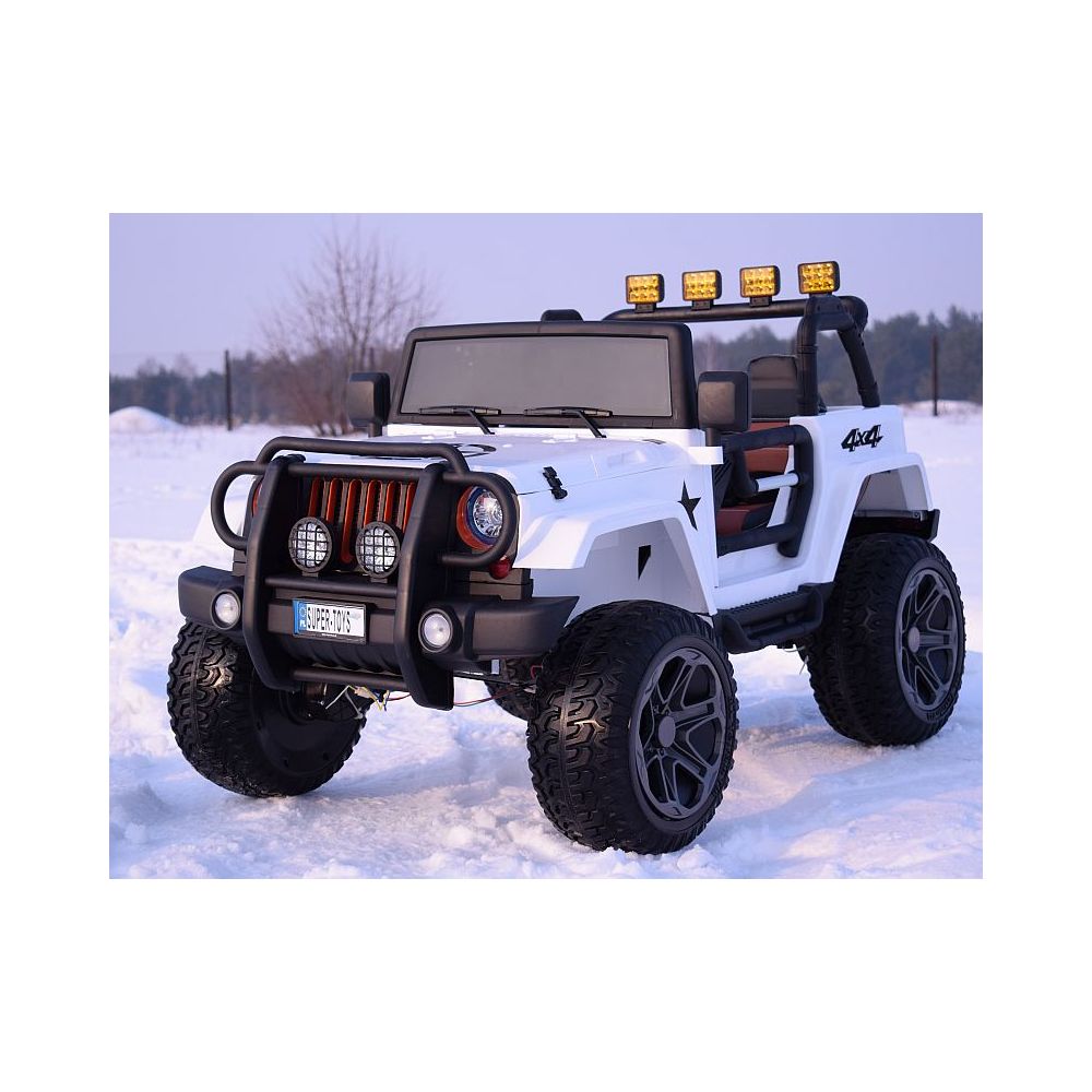 MEGA JEEP 4X4 Z REDUKTOREM NAPĘDU EXCLUSIVE 24 V, 480 WAT, WOLNY START,MIĘKKIE KOŁA /WXE1688-24V