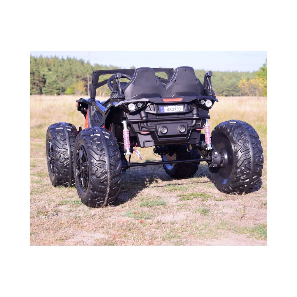 MEGA BUGGY DLA 2 DZIECI, 4 SILNIKI ( 310 W), 24V, MIĘKKIE SIEDZENIE, MIĘKKIE KOŁA, WALIZKA NA AKUMULATOR,/SX-2139