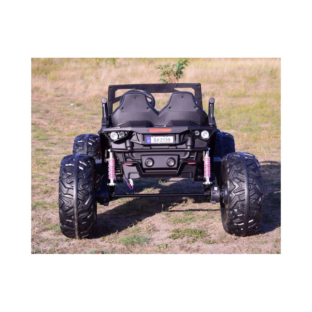 MEGA BUGGY DLA 2 DZIECI, 4 SILNIKI ( 310 W), 24V, MIĘKKIE SIEDZENIE, MIĘKKIE KOŁA, WALIZKA NA AKUMULATOR,/SX-2139