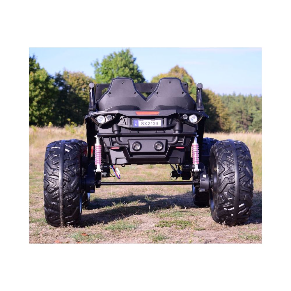MEGA BUGGY DLA 2 DZIECI, 4 SILNIKI ( 310 W), 24V, MIĘKKIE SIEDZENIE, MIĘKKIE KOŁA, WALIZKA NA AKUMULATOR,/SX-2139