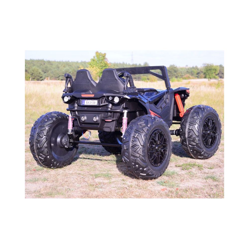 MEGA BUGGY DLA 2 DZIECI, 4 SILNIKI ( 310 W), 24V, MIĘKKIE SIEDZENIE, MIĘKKIE KOŁA, WALIZKA NA AKUMULATOR,/SX-2139
