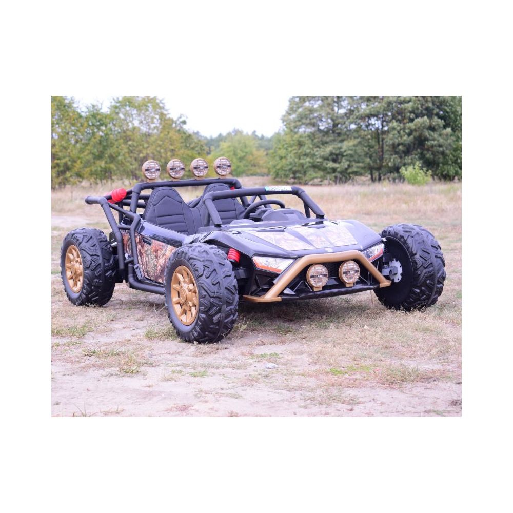 MEGA BUGGY BEAST DLA 2 DZIECI, 400 WAT, 24V, MIĘKKIE SIEDZENIE, MIĘKKIE KOŁA, WALIZKA NA AKUMULATOR,/JS3168