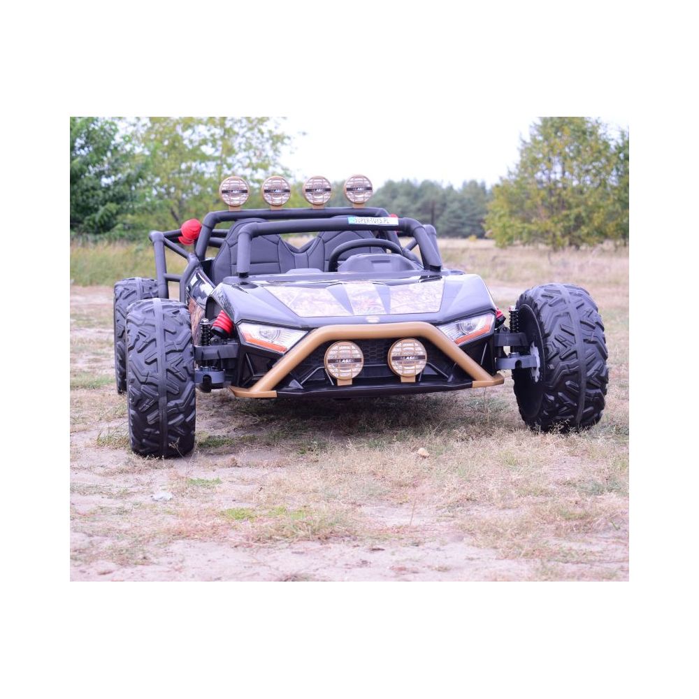 MEGA BUGGY BEAST DLA 2 DZIECI, 400 WAT, 24V, MIĘKKIE SIEDZENIE, MIĘKKIE KOŁA, WALIZKA NA AKUMULATOR,/JS3168