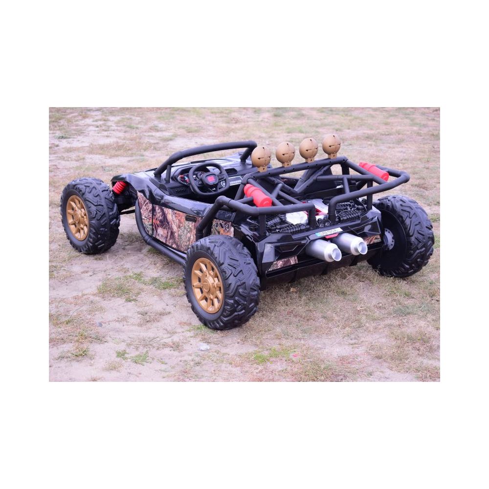 „MEGA BUGGY BEAST“ 2 VAIKAMS, 400 WATŲ, 24 V, MINKŠTA SĖDYNĖ, MINKŠTI RATAI, AKUMULIATORIAUS DĖKLAS,/JS3168