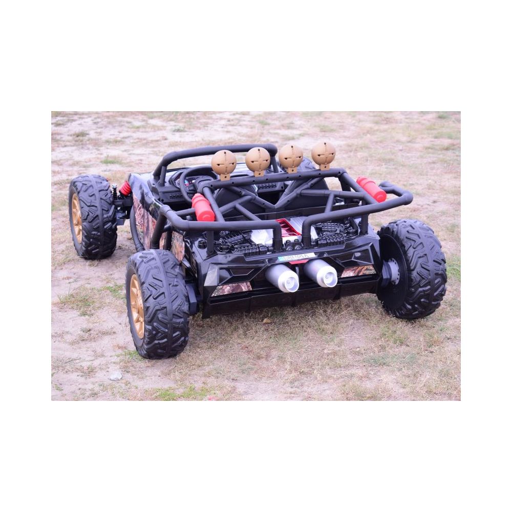 MEGA BUGGY BEAST DLA 2 DZIECI, 400 WAT, 24V, MIĘKKIE SIEDZENIE, MIĘKKIE KOŁA, WALIZKA NA AKUMULATOR,/JS3168