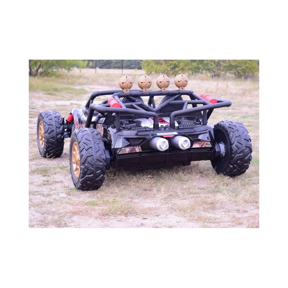 MEGA BUGGY BEAST DLA 2 DZIECI, 400 WAT, 24V, MIĘKKIE SIEDZENIE, MIĘKKIE KOŁA, WALIZKA NA AKUMULATOR,/JS3168