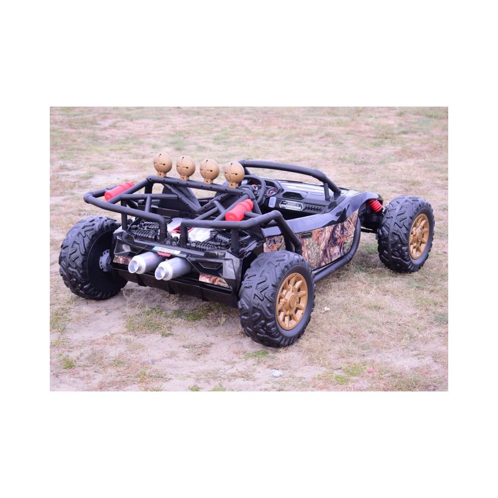MEGA BUGGY BEAST DLA 2 DZIECI, 400 WAT, 24V, MIĘKKIE SIEDZENIE, MIĘKKIE KOŁA, WALIZKA NA AKUMULATOR,/JS3168
