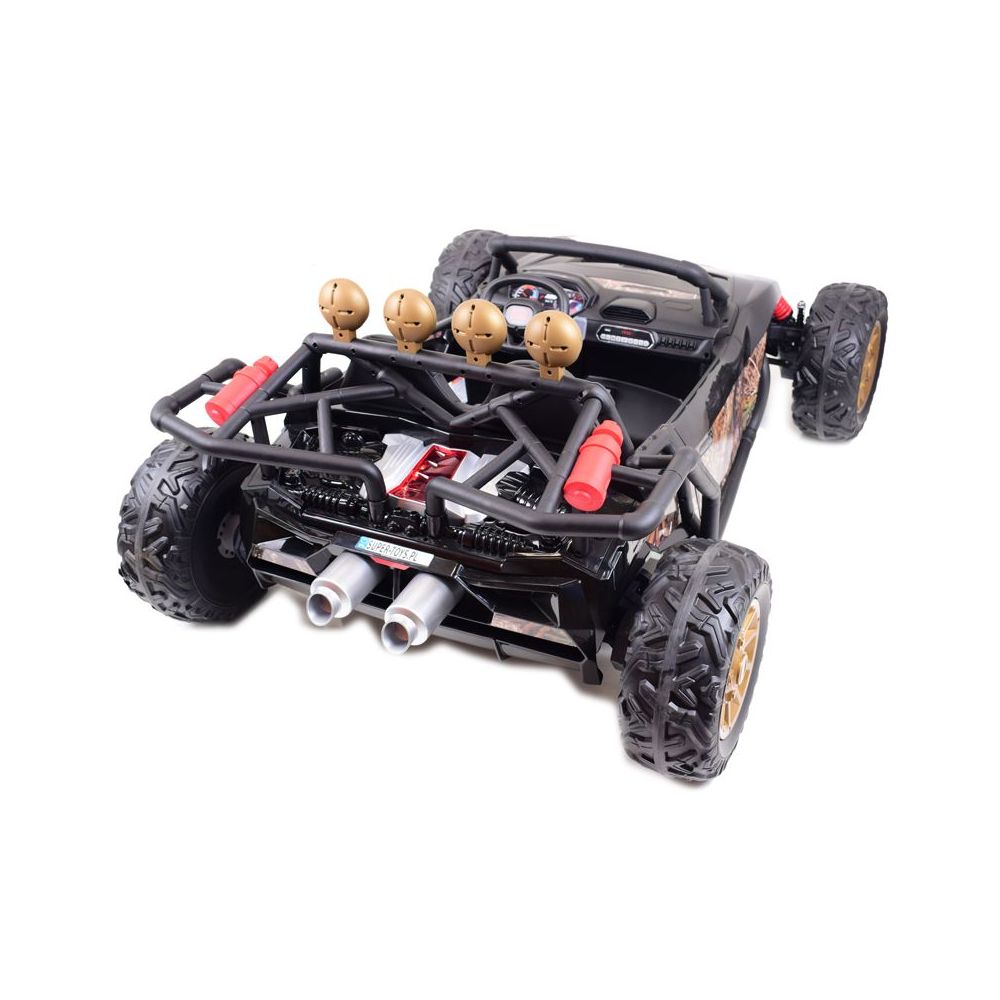 MEGA BUGGY BEAST DLA 2 DZIECI, 400 WAT, 24V, MIĘKKIE SIEDZENIE, MIĘKKIE KOŁA, WALIZKA NA AKUMULATOR,/JS3168