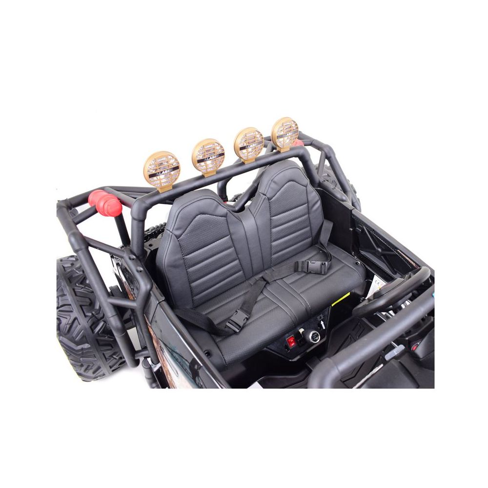 MEGA BUGGY BEAST DLA 2 DZIECI, 400 WAT, 24V, MIĘKKIE SIEDZENIE, MIĘKKIE KOŁA, WALIZKA NA AKUMULATOR,/JS3168